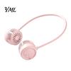 Outdoor Sports Cooling Device Portable Neck Fan, Hands Free Bladeless Fan with 3 Speed, USB Wearable for Travel Rechargeable Quiet Personal