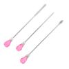 3Pcs Professional Nail Art Stirring Rod Spatula Set Stainless Steel Needle Stick Nail   Tools