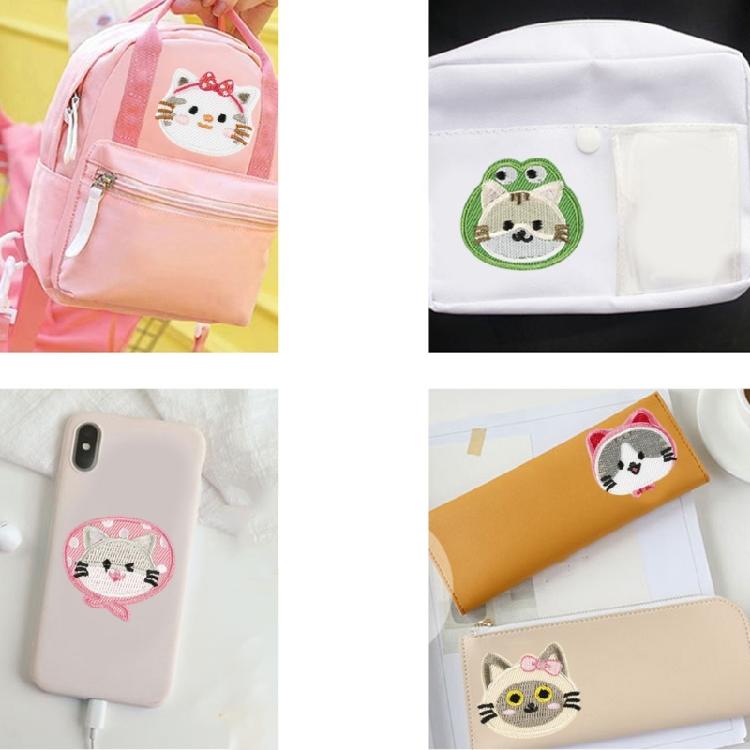 12 Pcs Cats Iron on Patches Cartoon Animal Repair Patches Kitten Sewing Patches for Clothing Jeans Hat Backpacks