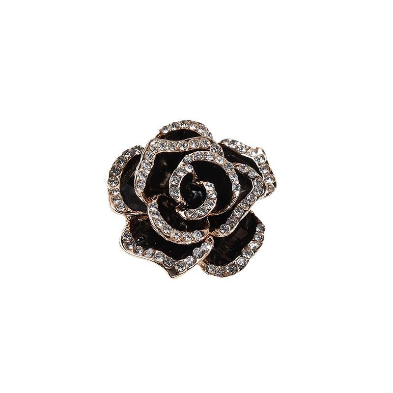 Camellia Brooch for Women with Exquisite Niche Design Trendy and High-end Suit Clothing Accessories