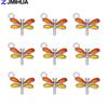 15PCS Enamel Colorful Dragonfly Charms Pendant Supplies For DIY Handmade Earrings Bracelets Jewelry Making Findings Accessories