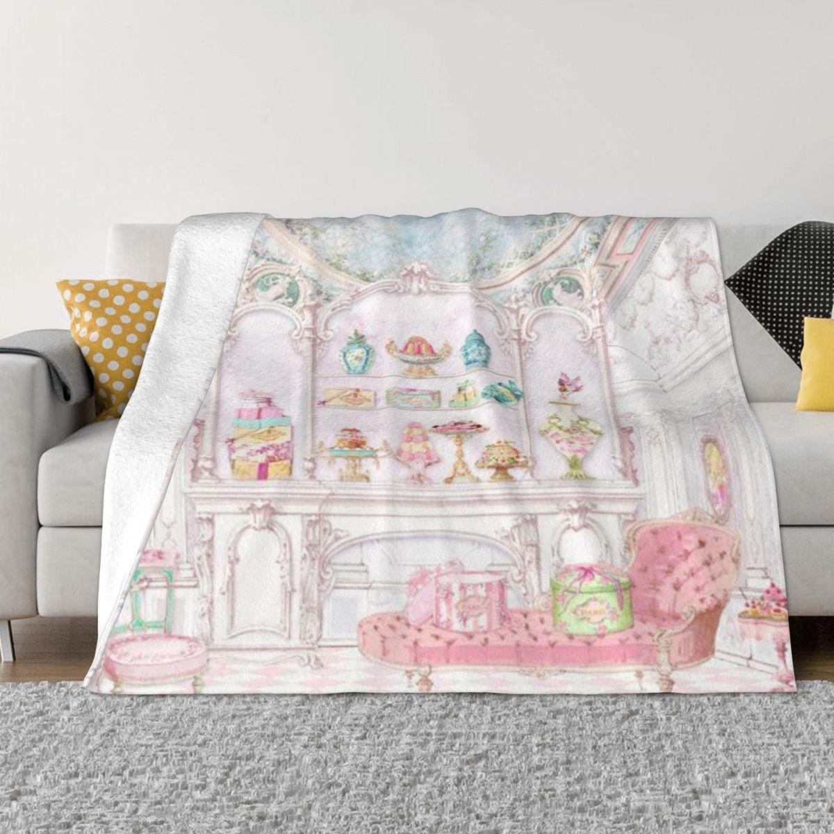 

French Patisserie Paris Cake Shop Diorama Custom Home Decor An Ultra-Soft Micro Fleece Blanket 50x60in