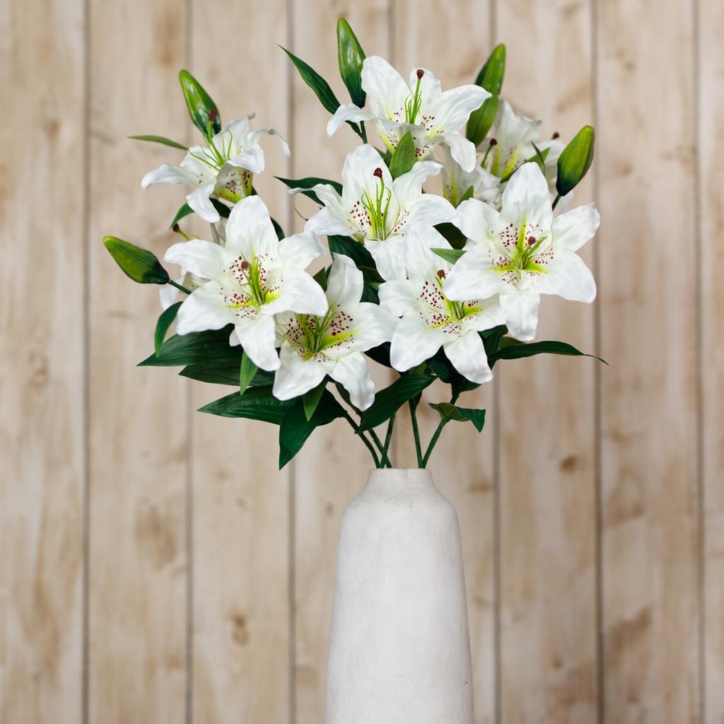 Hill Interiors Madonnenlilie Kunstblumen-Spray