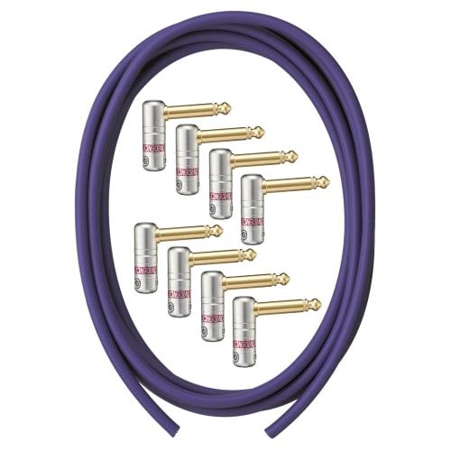 Providence P203 Solderless Patch Cable, 2m, with 8 L-shaped Plugs (Cable and Plug Set)