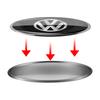 Metal Car Badge Sticker Rear Tail Trunk Side Body Emblem Valve Cap For VW New R Jetta B6 Golf Beetle PASSAT MK4 Bora Accessories
