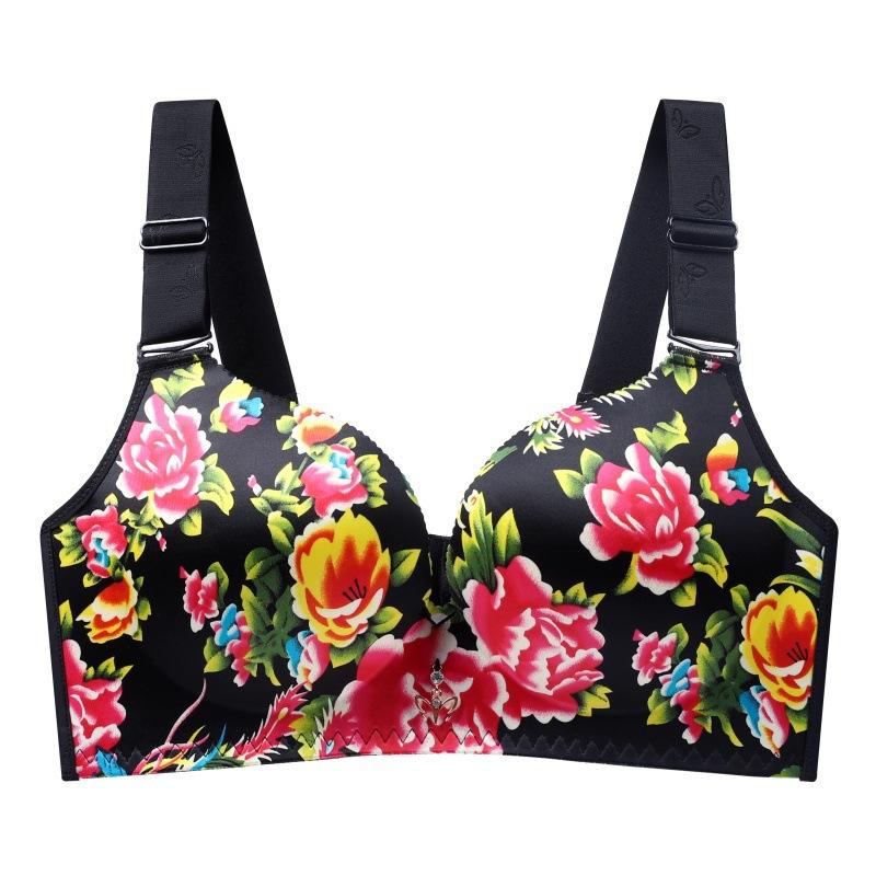 Seamless Bra Women's Soft Support Gathering Bra Collection of Accessory Breasts Anti Sagging Thin Bra