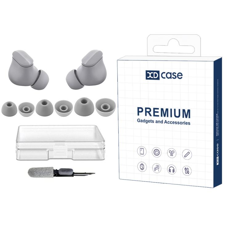 XDcase 3 Paar Ersatz-Silikon-Ohrstöpsel-Set, Größe S/M/L