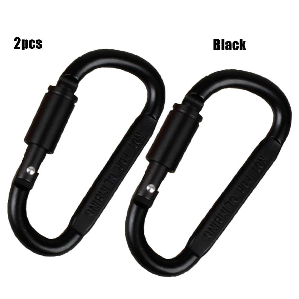 Aluminium Alloy Safety Keychain Buckles Climbing D Carabiner Spring Clips Camping Hiking Hooks
