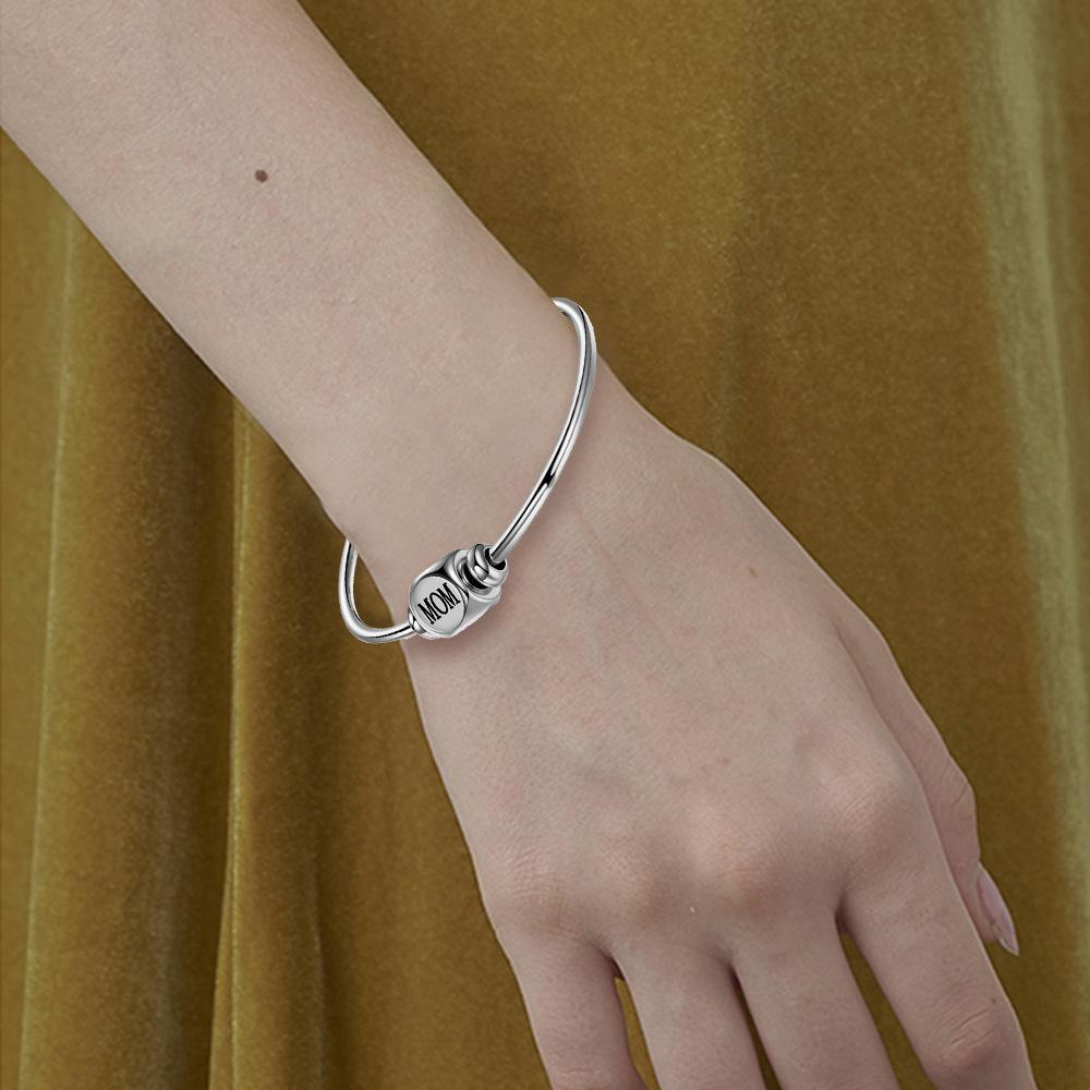 Geometric Three-Dimensional Square Detachable Bracelet