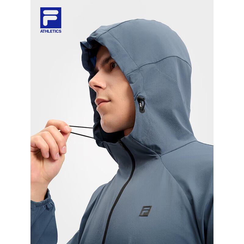 FILA Men s Loose Fit Cooling Woven Hooded Jacket XL