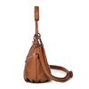 Borsa a Spalla Morbida in PU con Chiusura a Zip Frontale e Tracolla Regolabile Elegante Borsa Tote Quotidiana da Donna