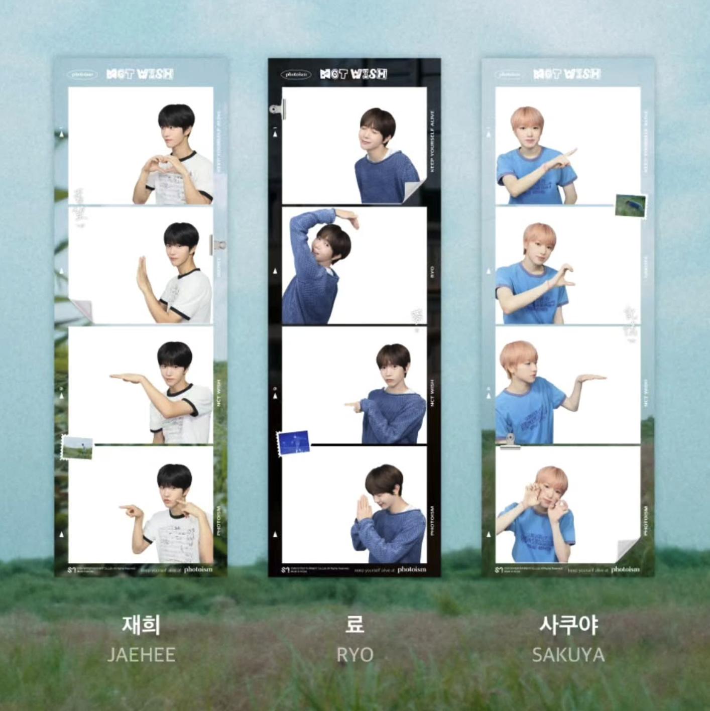 

PHOTOISM × NCT WISH – Событие с рамкой артиста (9/3–10/31 KST) Ryo, Sakuya, Jaehee