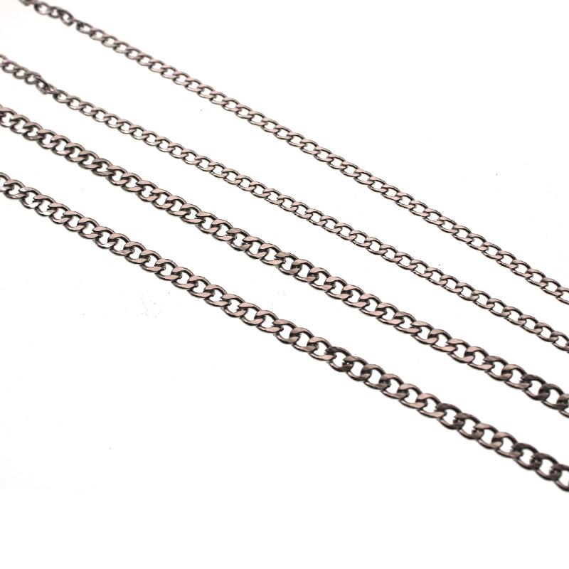 5Meter 3-9mm Stainless Steel NK Link Chain Necklace Bulk Jewelry Figaro Chain For Women Men DIY Necklace Bracelet Jewelry Making 3mm 5meters