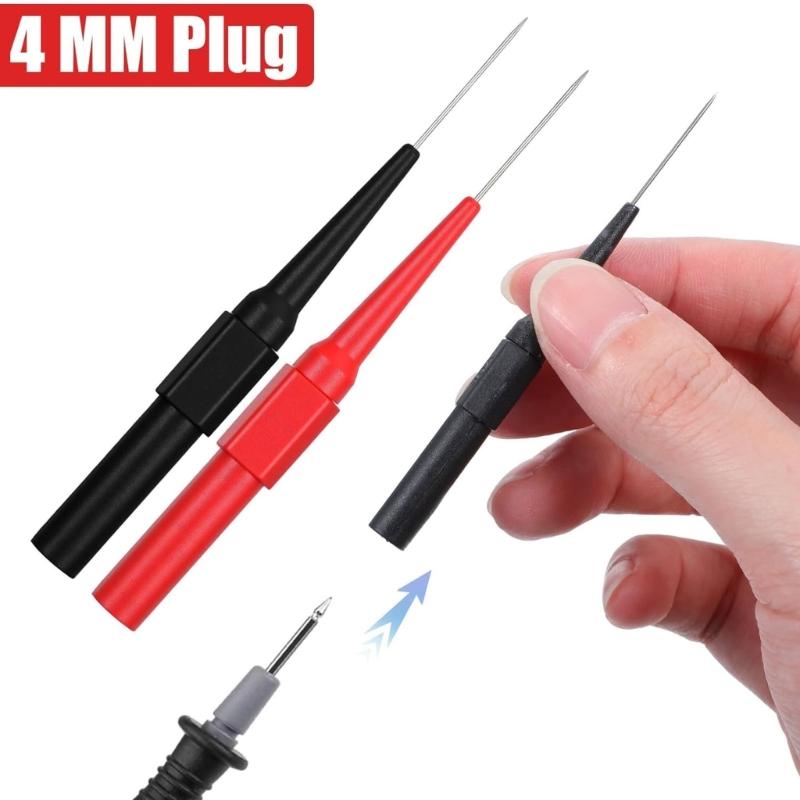 Pack Of 15 Universal Multimeter Test Probes Wire Piercing Probes for Automotive Electrical Diagnostics & Circuit Testing