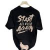 Heavy Cotton Short-Sleeved T-Shirt Men'S Trend Casual Top Loose And Versatile Crew Neck T-Shirt