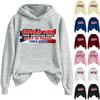 Ladies Fashion Casual Long Sleeve Printed Round Neck Hoodie Pullover Top