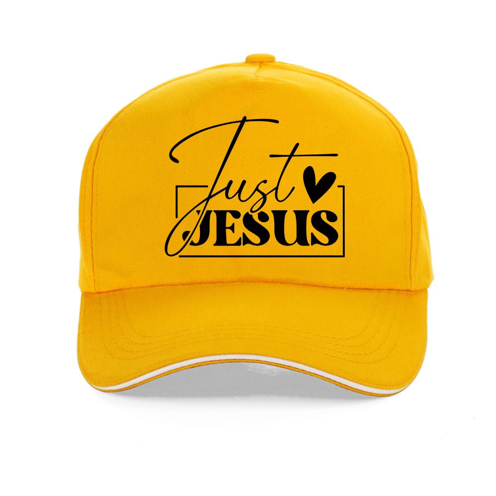 Just Love Jesus Print Baseball Cap Christian Motivation Jesus Faith Caps Simple Unisex Chic Classic Cute Hat Fashion Snapback Hats