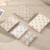 5 Stuks Ananas Print Reisbagage Organisator Zakken Hersluitbare Kleding Verpakking Zakken Frosted Doorschijnende Waterdichte Outfit Opslag Zakjes