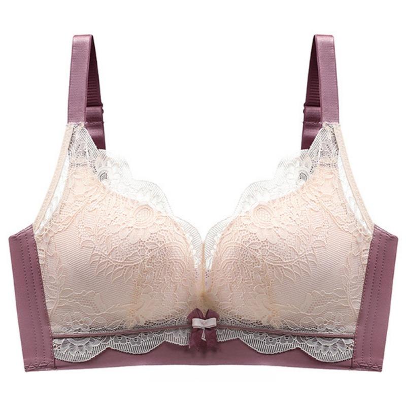 Nová krajková latexová podprsenka Dívčí oblečení Collect Boční prsa Nastavitelná neocelová kroužková podprsenka