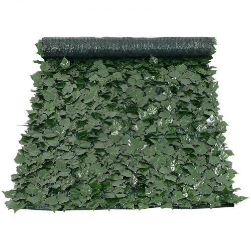 VEVOR Ivy Privacy Fence, 990 x 2490 mm Artificial Green Wall Screen, Greenery Ivy Fence with Mesh Cloth Backing and Strengthened Joint