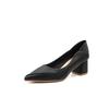 55-Pointed Thick Heel Shallow Mouth Women's Single Shoes Professional Work Shoes Daily Comfort High Heels Women's Comfortable Commuting
