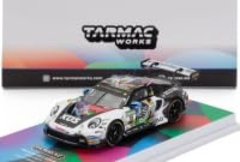 

Асфальт Porsche 911 GT3R 2023 DTM Heinrich 1/64 #75 L. белый