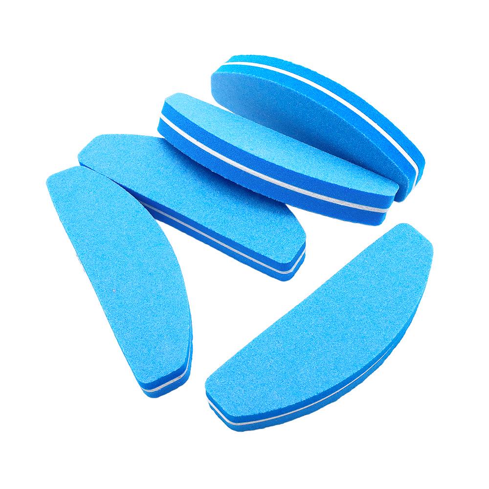 Half-Moon Multi-Color Sponge Nail File Block