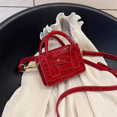 Mini Crossbody Bags for Women In PU Leather Stone Pattern Small Shoulder Bags Travel Bags