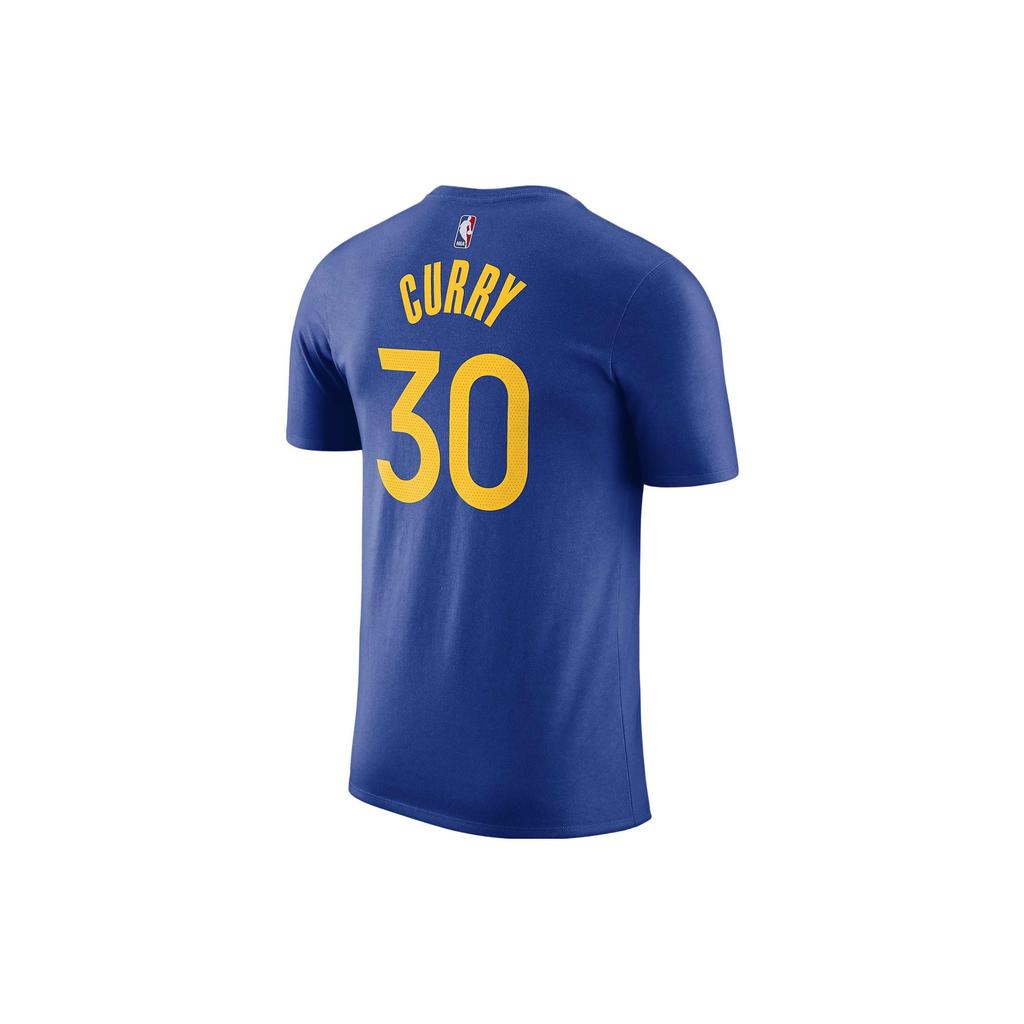 Nike NBA Golden State Warriors Stephen Curry T-shirt Blue/Yellow Men Streetwear DR6374-496