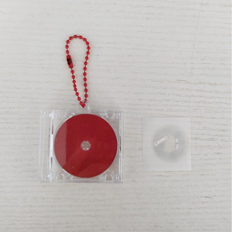 NFC DIY Leeres Album Schlüsselanhänger Mini CD-Disc Hülle Gedenkanhänger Für Rucksack Dekoration