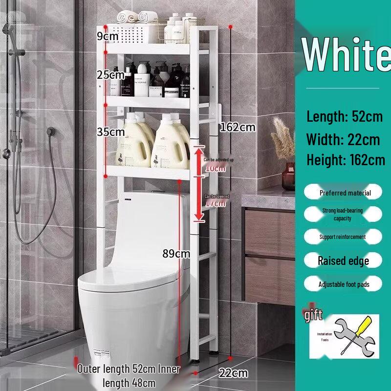 LIEI Wall-Mounted Bathroom Toilet Storage Shelf