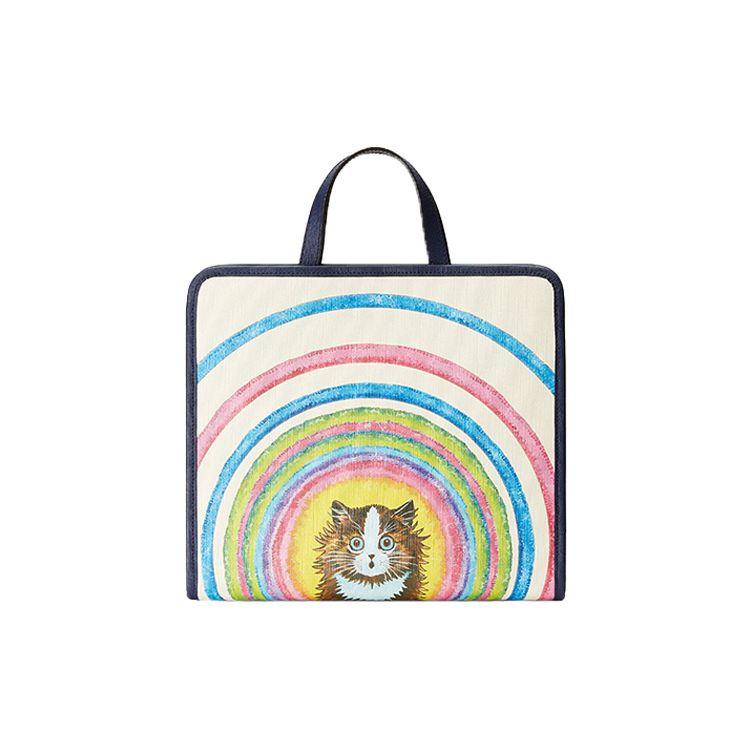 Gucci Cat Logo Print Canvas Tote Bag Kids Tote Bags 605614-USKBN-9194