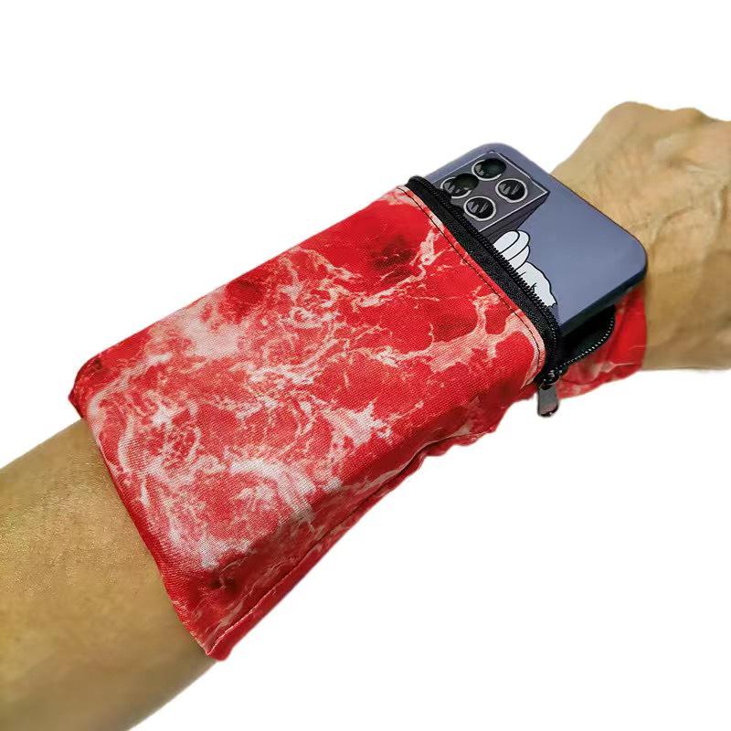 Elastic Outdoor Running Armband: Close-Fitting Wrist Bag for Mobile Phone & Keys