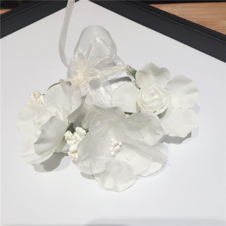 Korean Bridal Floral Wreath Headband for Beach and Photography Sessions
