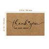50pcs Kraft Paper Thank You Card for Enterprise Store Business Package Decoration Card Thank You For Your Order Card Wholesale