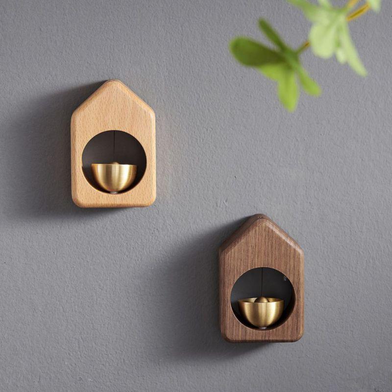Wooden Entrance Doorbell Decorative Creative Wood Doorbell Wind Chime Shopkeepers Bell
