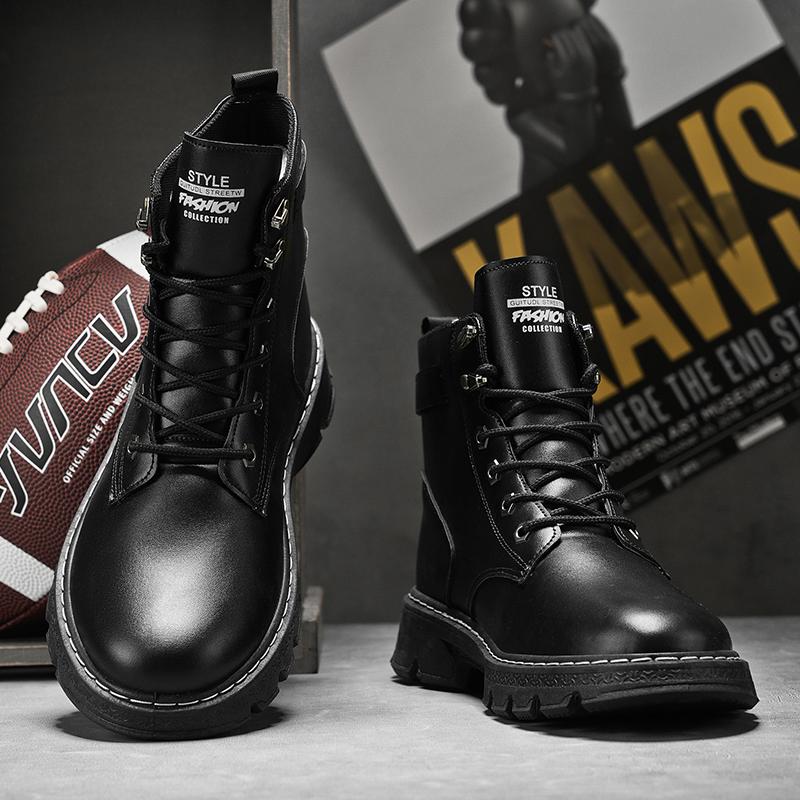 Breathable non-slip men's and women's casual shoes four seasons increase big yellow boots men's boots work boots outdoor boots