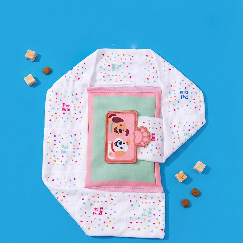 Interactive Dog Puzzle Toy for Puppy Sniffing Training - Leaking Food Wet Wipes Tissues Hiding Game New Pet Toys