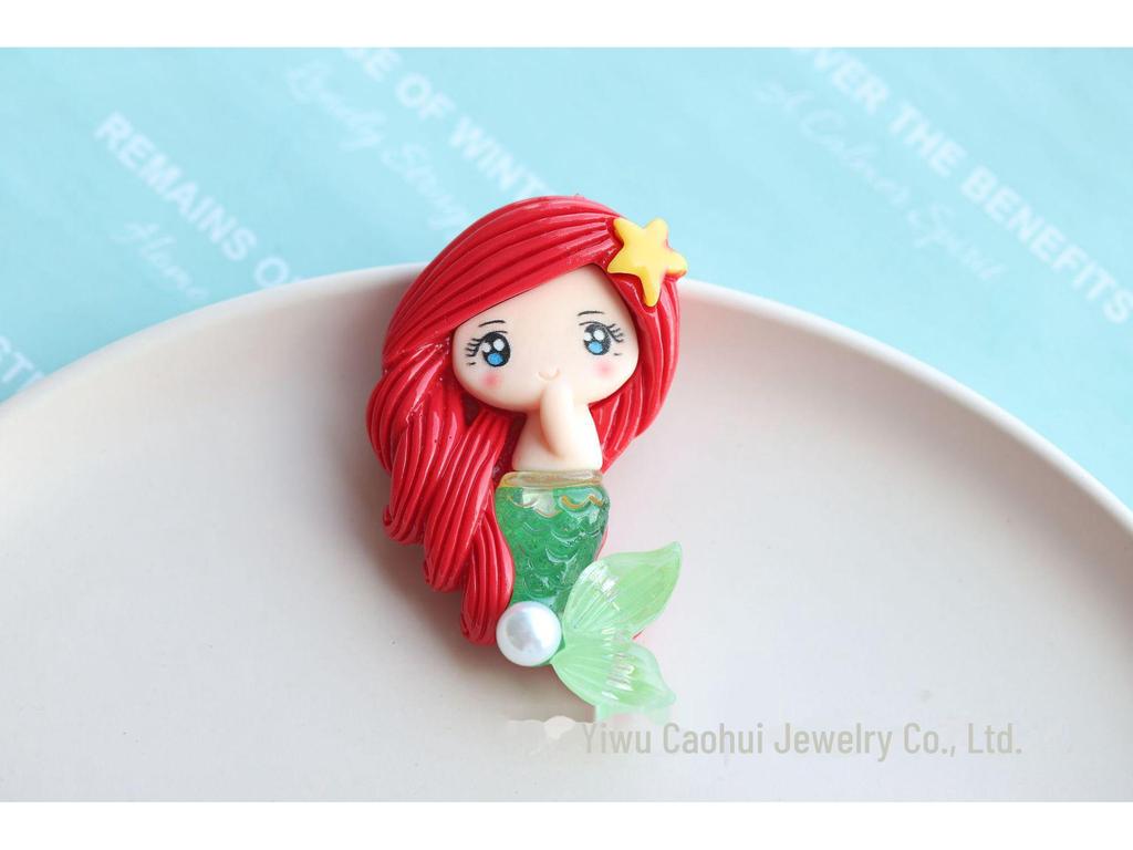 Mermaid Pearl Shell Sequin Doll DIY Fridge Magnet & Jewelry Storage Box