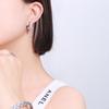 Fashion Hypoallergenic Jewelry 18K Gold Plated Stainless Steel Iced Out Cubic Zirconia Tennis Stud Earrings YF2616
