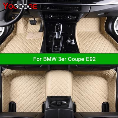 Car Floor Mats For BMW 3er Coupe E92 2005-2013 2Doors Auto Carpets Foot Coche Accessorie