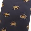 A Unique Tie Featuring a Row of [CUFFSMANIA] Fun, Crabs.