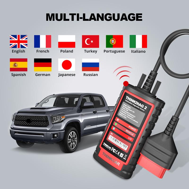 THINKCAR THINKDIAG 2 /KINGBOLEN Ediag Plus CAN FD All Systems 15 Reset Services ECU Coding OBD2 Scanner Car Diagnostic Tool