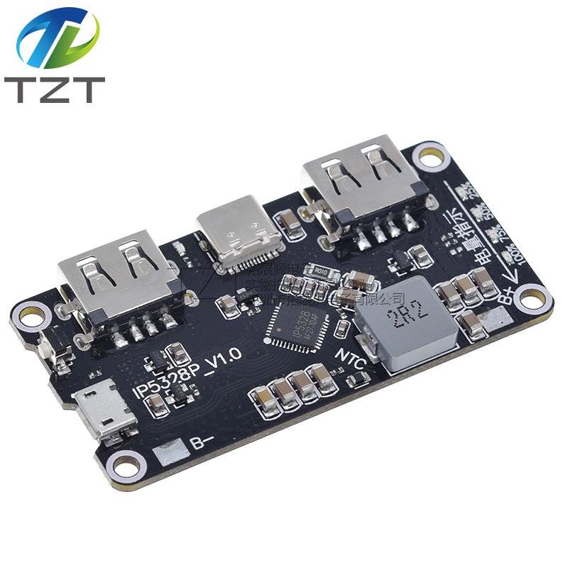 Power Bank Module – 3.7V to 5V/9V/12V Boost, IP5328P Bidirectional Fast Charging