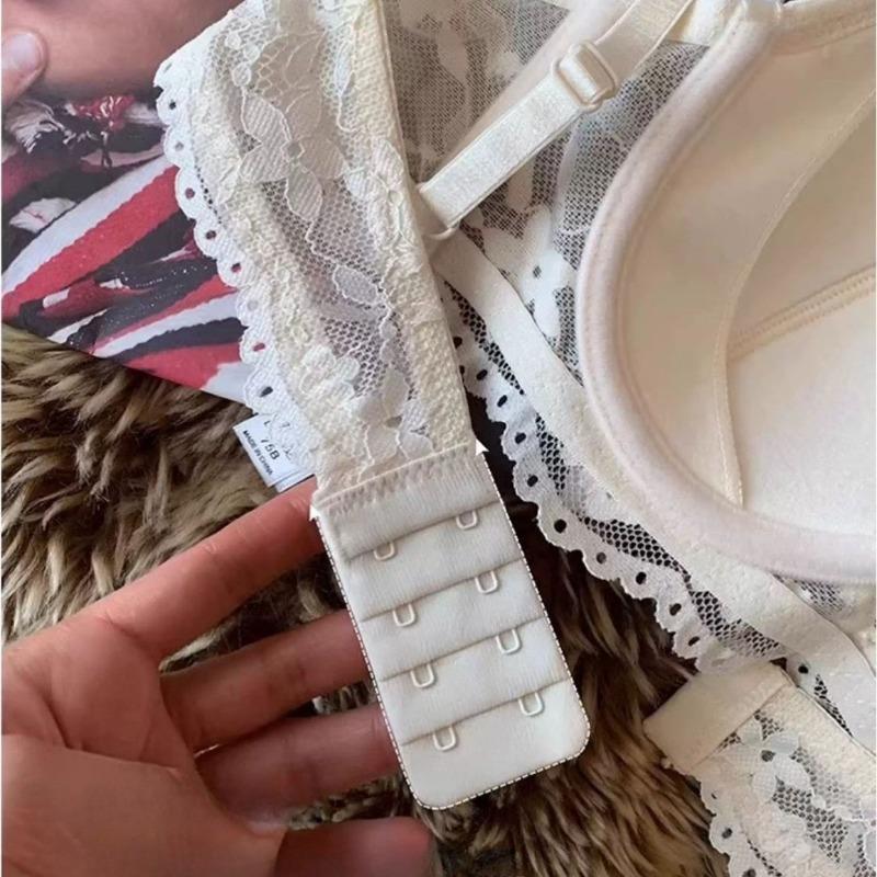 Soutien-gorge sexy en dentelle pour sous-vêtements pour femmes, type ajustement à fermeture latérale, maintien supérieur, pour petite poitrine, montre les grands soutiens-gorge