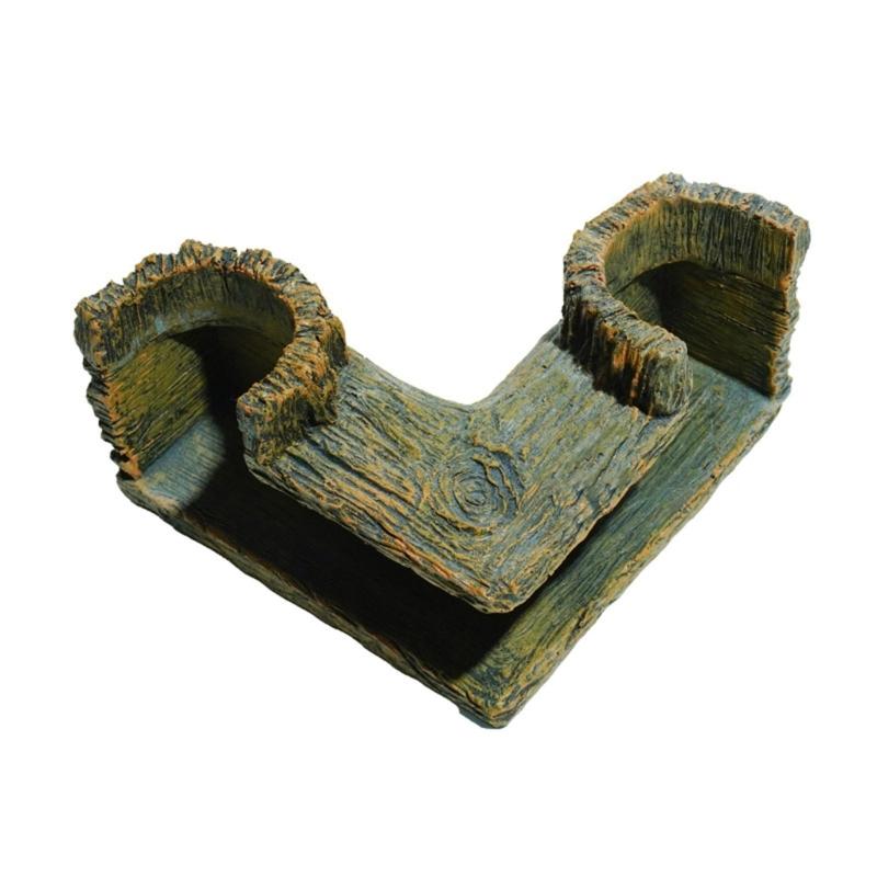 Naturharz Tunnel Betta Fisch Höhle Verstecke Aquarien Dekorative Accessoires