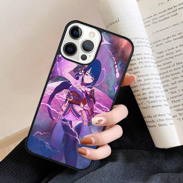 Baal Raiden Shogun Genshin Impact Phone Case Cover For iPhone 17 Air 16 15 14 plus 12 13 pro max coque Fundas
