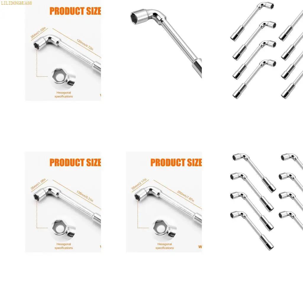 K1AE L Shaped Double Head Socket Wrench Durability Steel Construction For Tight Space