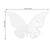 20pcs   Shape Wedding Hollow Name Place Cards For Wine Glass Table Decoration(White)