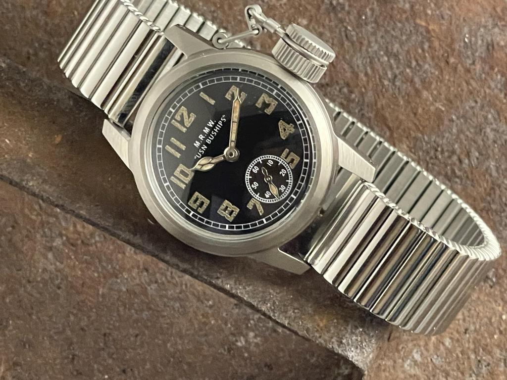 Military Ships Small with Extension Strap M.R.M.W. Men's Watch, Second,